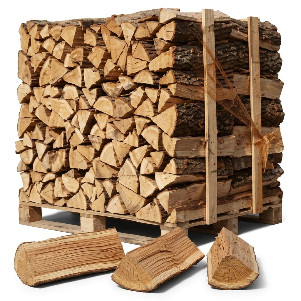 BoisPasCher — Lot 4 Palettes Chêne-Hêtre Bûches 40cm Meilleur Prix