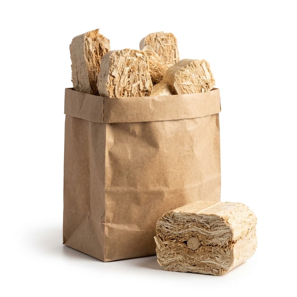 BoisPasCher — 50 Allume-Feux Laine de Bois Naturels Pas Cher
