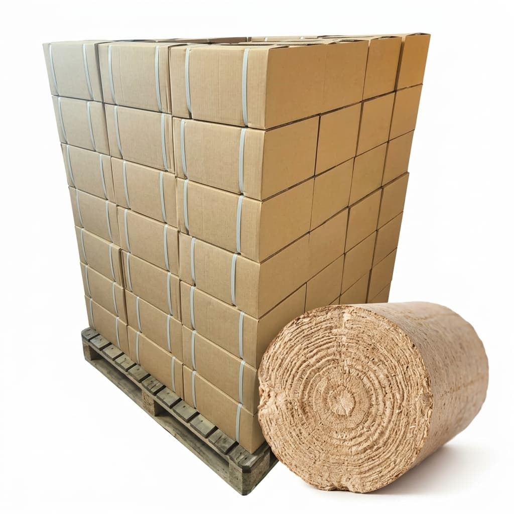 BoisPasCher — Bûches Densifiées Confort 960kg Feuillus-Résineux Promo