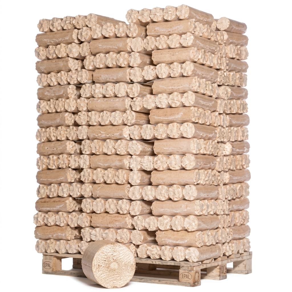 BoisPasCher — Bûches Densifiées 100% Résineux 960kg Prix Bas
